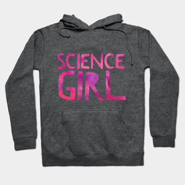 Science Girl Design | Female Science Fans Funky Pink Nebula Hoodie by AstroGearStore